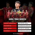 JADWAL TIMNAS INDONESIA 2024